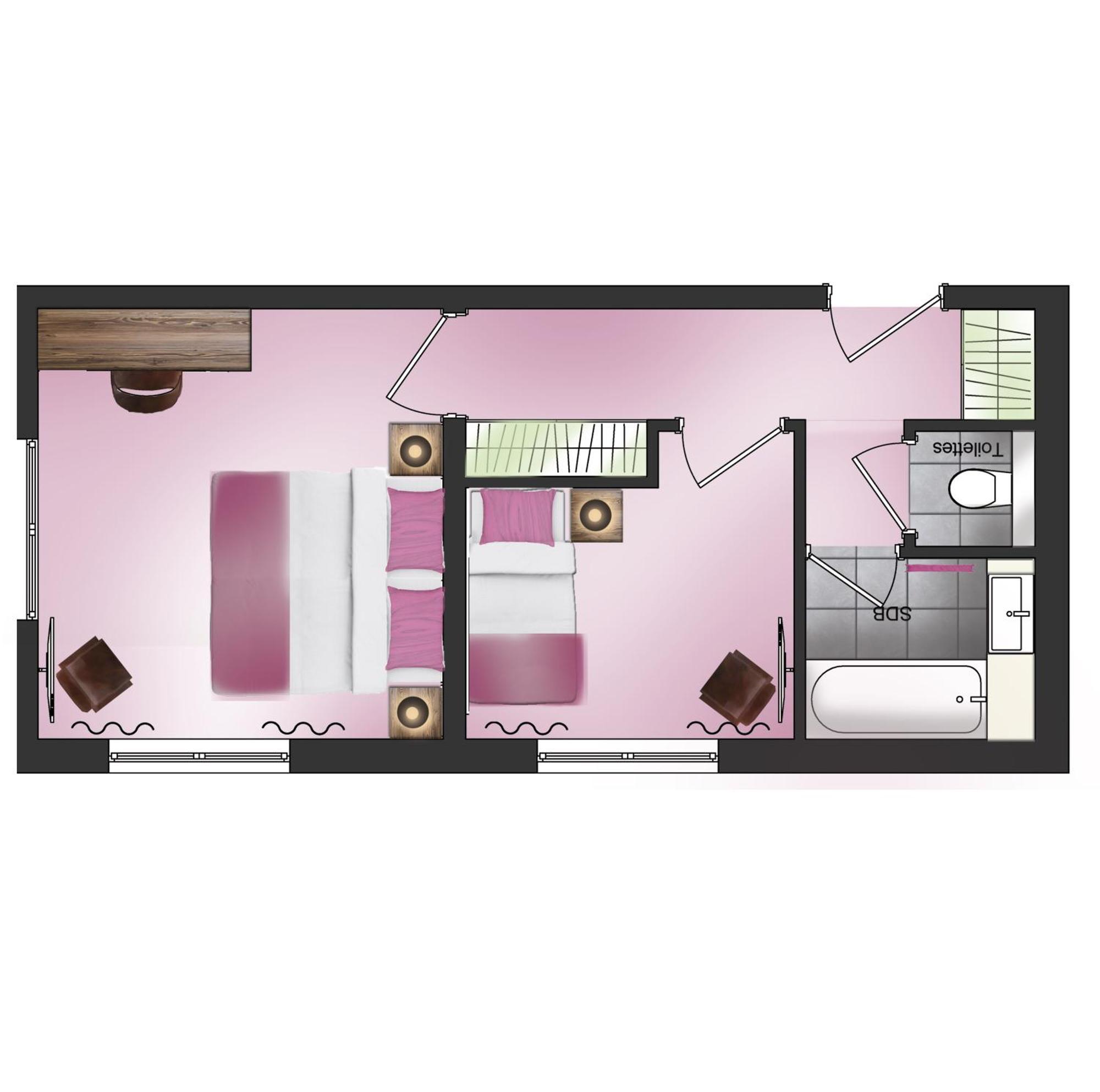 Hotel Les Grillons Тэлуар Номер фото